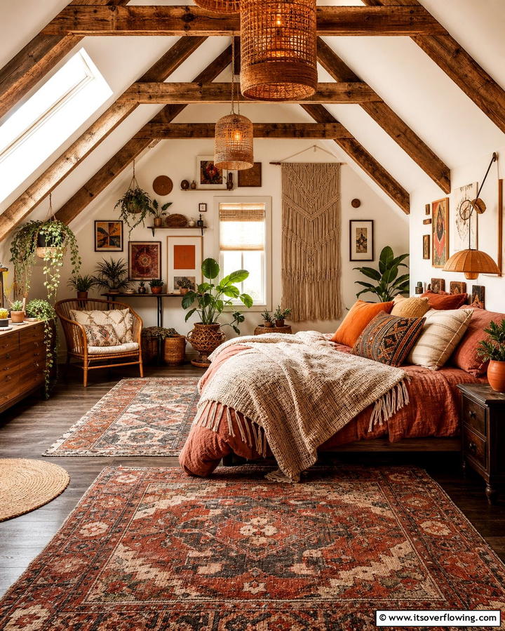 Boho Chic Attic Escape - 25 Attic Bedroom Ideas to Transform Your Space