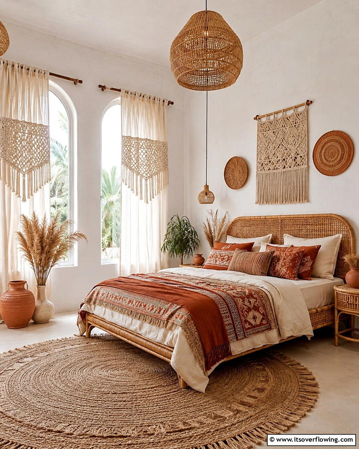 Boho Chic Curtains for a Free Spirited Touch - 25 Elegant Bedroom Curtain Ideas to Enhance Your Decor