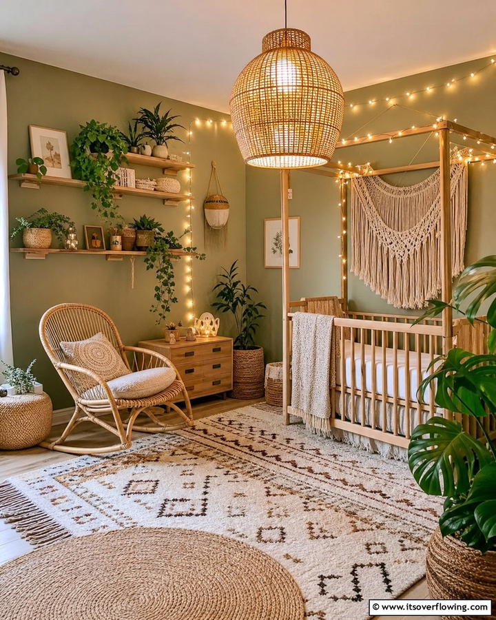 Boho Lighting Fixtures - 25 Boho Nursery Ideas for a Cozy and Chic Space