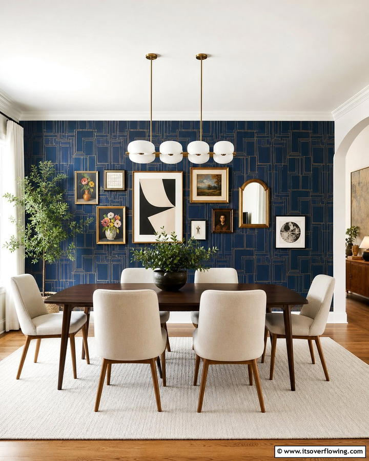 Bold Accent Walls - 25 Eclectic Dining Room Ideas for Unique Gatherings