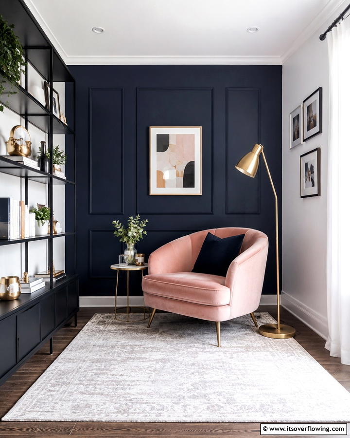Bold Accent Walls - 25 Pink and Blue Living Room Ideas for a Vibrant Space