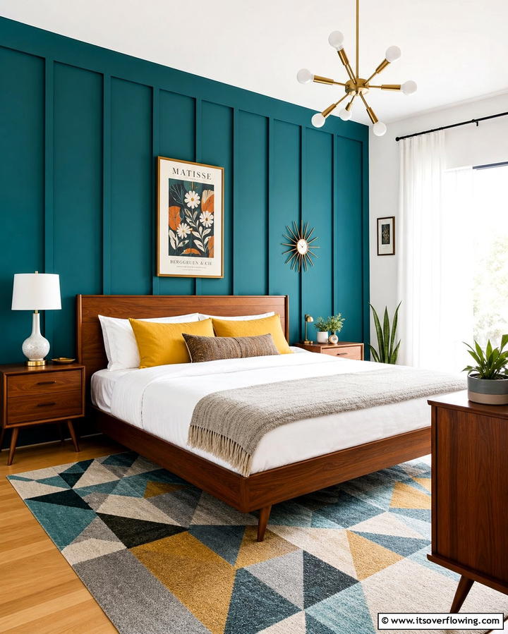 Bold Accent Walls - 25 60s Bedroom Ideas for a Retro-Inspired Space