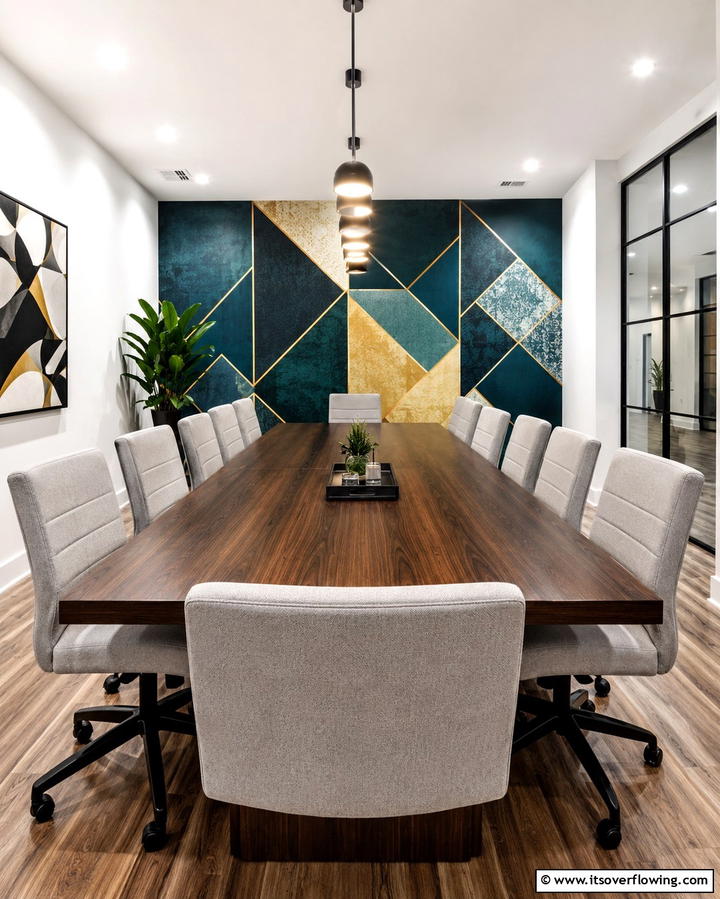 Bold Accent Walls - 25 Conference Room Design Ideas for Inspiration