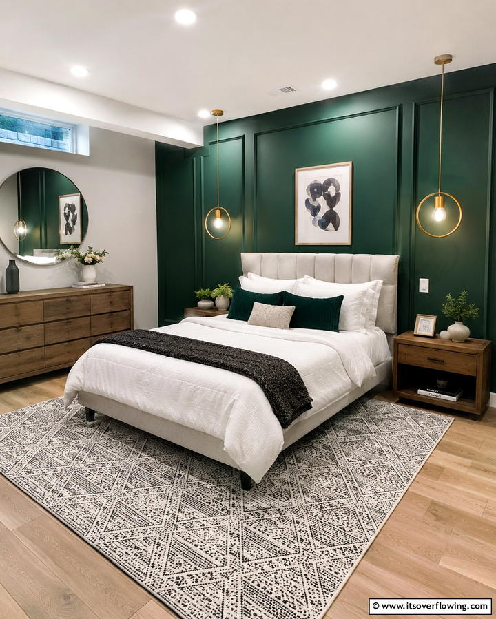Bold Accent Walls for Drama - 25 Basement Bedroom Ideas for Cozy and Functional Spaces