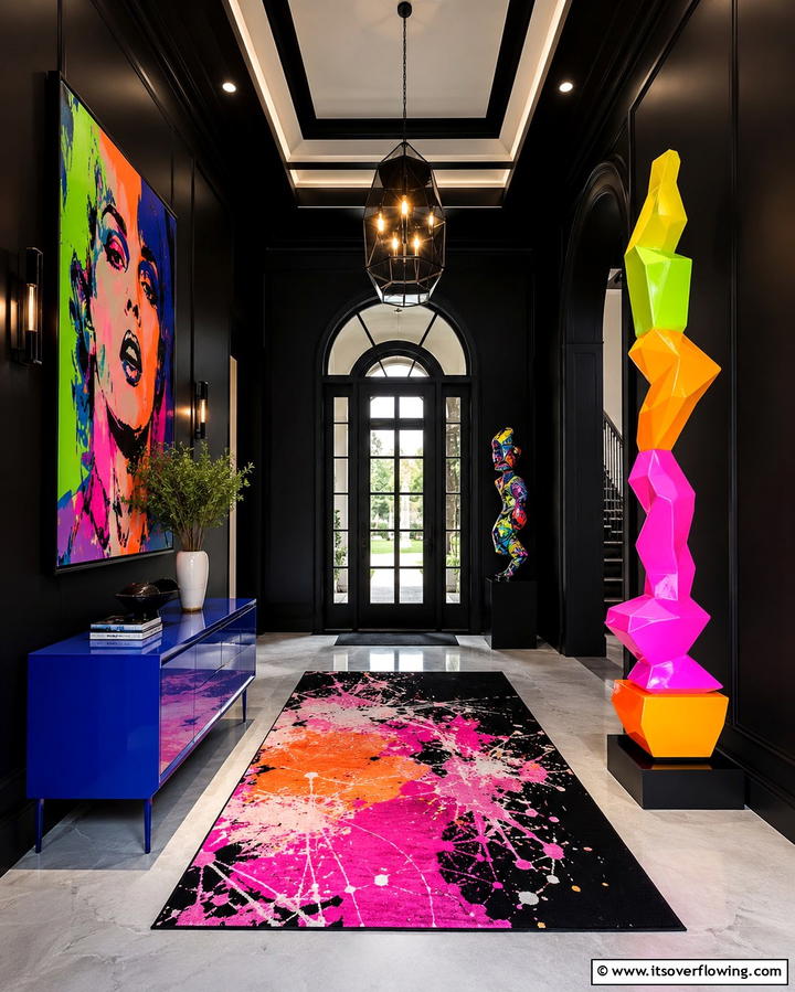 Bold Accents and Statements - 30 Black Hallway Ideas for Dramatic and Sophisticated Spaces