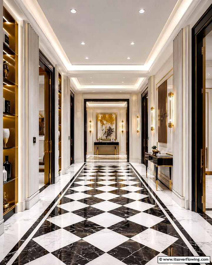 Bold Architectural Accents - 30 Art Deco Interior Design Ideas for Glamorous Spaces