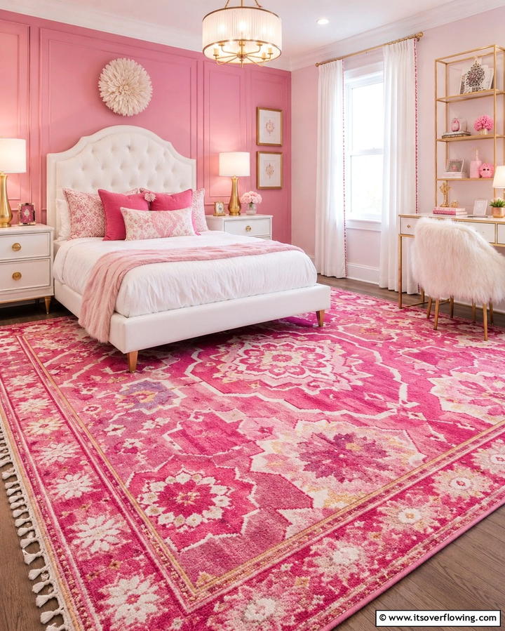 Bold Area Rugs - 25 Fun Barbie Room Ideas for Kids and Collectors