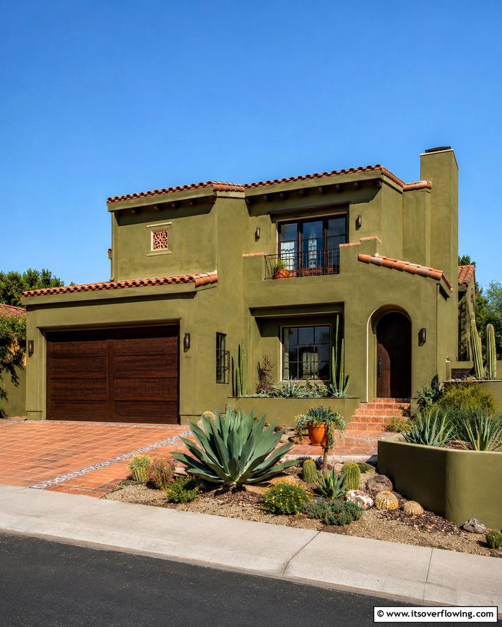 Bold Avocado Statement - 30 Green Exterior Paint Colors for Curb Appeal