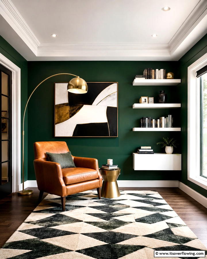 Bold Backdrop - 30 Reading Room Ideas for a Quiet and Cozy Escape