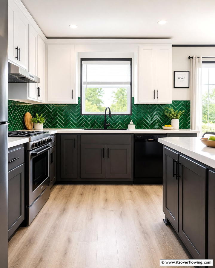 Bold Backsplash Designs - 25 Mobile Home Kitchen Ideas for Stylish Living