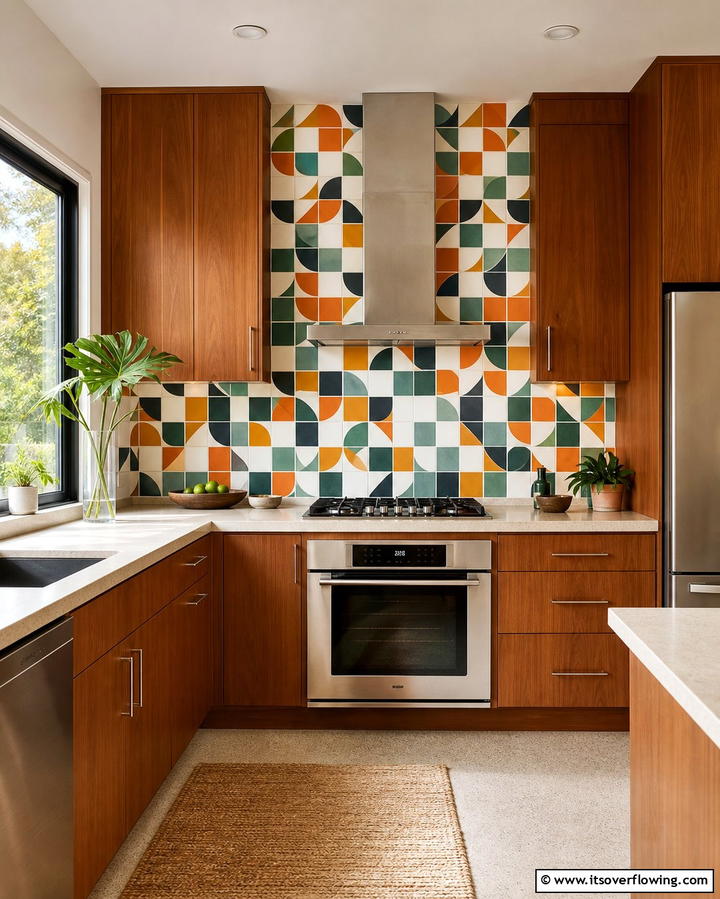 Bold Backsplash Patterns - 25 Retro Kitchen Ideas for a Vintage Vibe