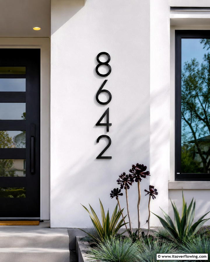 Bold Black Garage Door for a Sophisticated Statement - 30 Single-Story White House Black Trim Exterior Inspirations