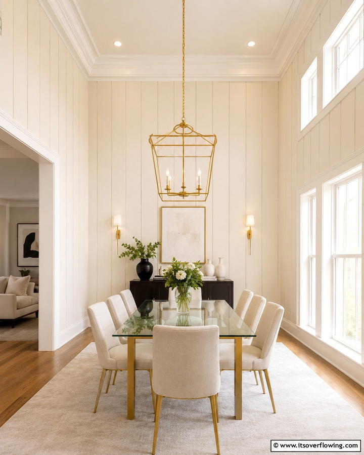 Bold Black Shiplap Accent Wall - 25 Shiplap Dining Room Wall Ideas for Rustic Charm