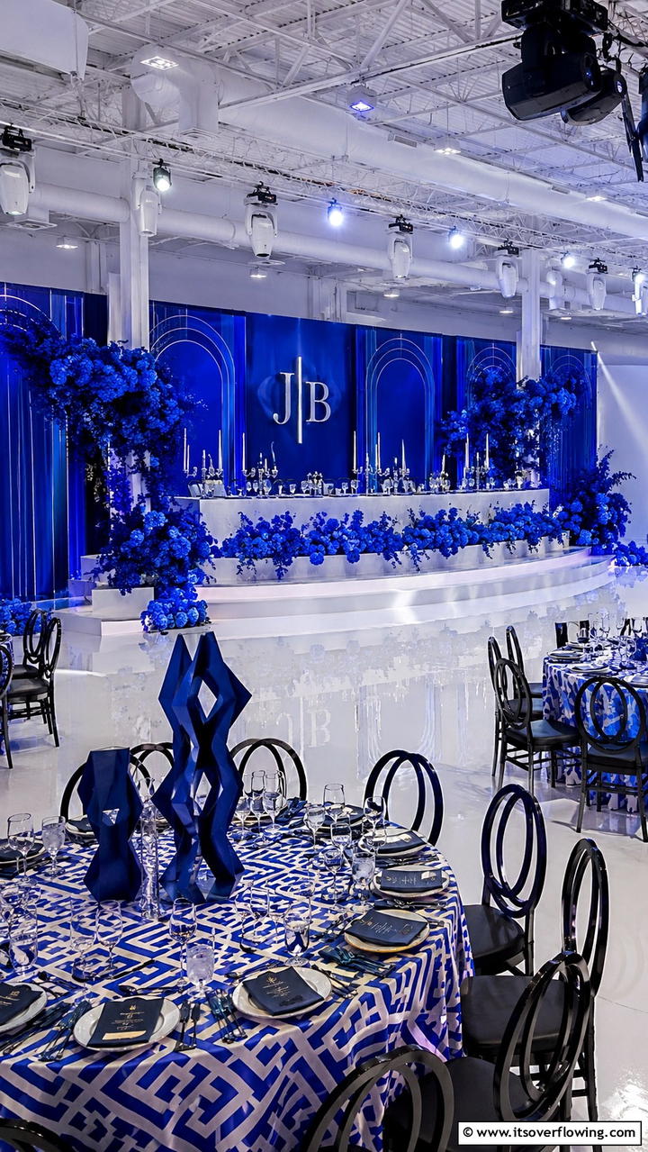 Bold Blue Statements - 30 Blue Wedding Theme Ideas for Serene Celebrations