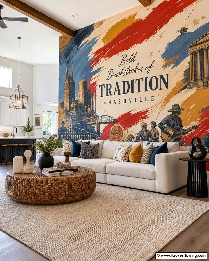 Bold Brushstrokes of Tradition - 21 Nashville Mural Ideas to Inspire Your Home Art