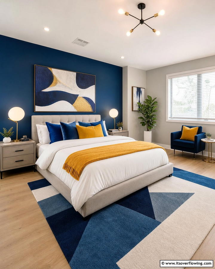 Bold Color Accent Room - 21 Mens Bedroom Ideas for a Masculine & Modern Aesthetic
