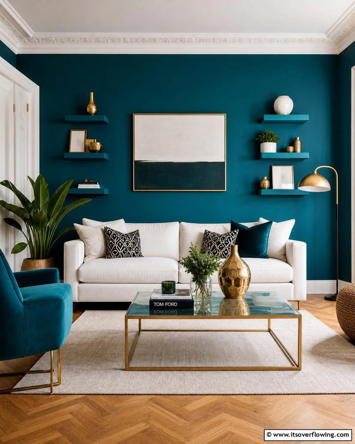 Bold Color Accent Wall - 30 Inspiring Home Decor Ideas to Refresh Your Living Space