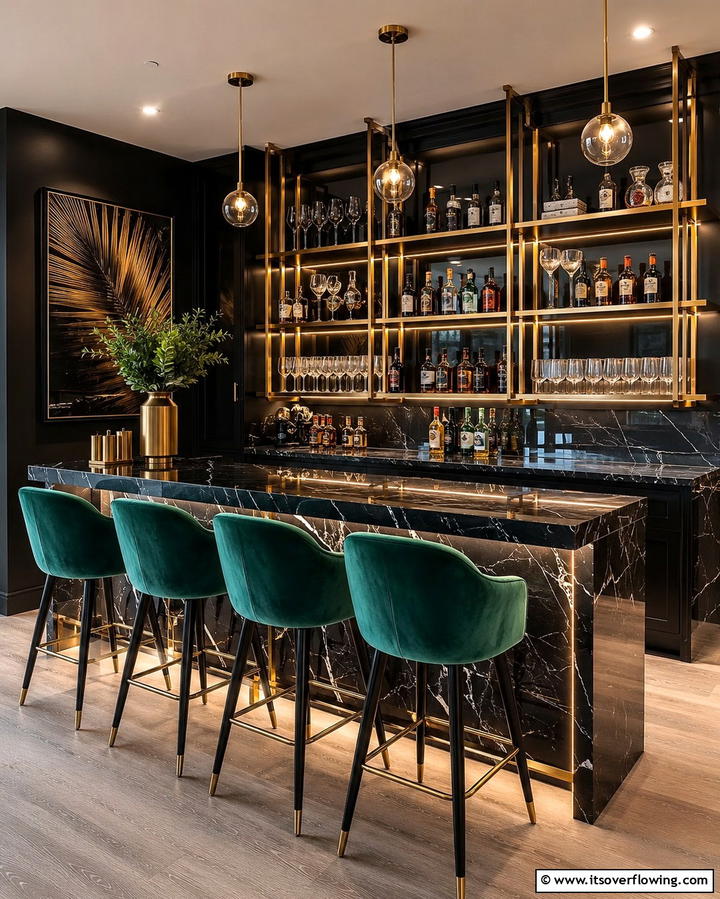 Bold Color Accent Walls - 30 Glam Interior Design Ideas for Luxurious Homes