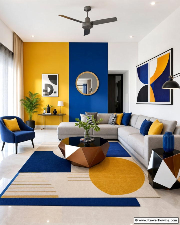 Bold Color Blocking - 30 Wall Painting Ideas for Every Room in Your Home