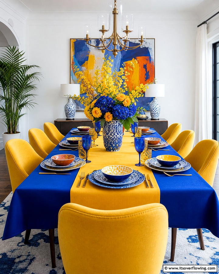 Bold Color Combinations - 21 Dining Table Decor Ideas to Impress Your Guests