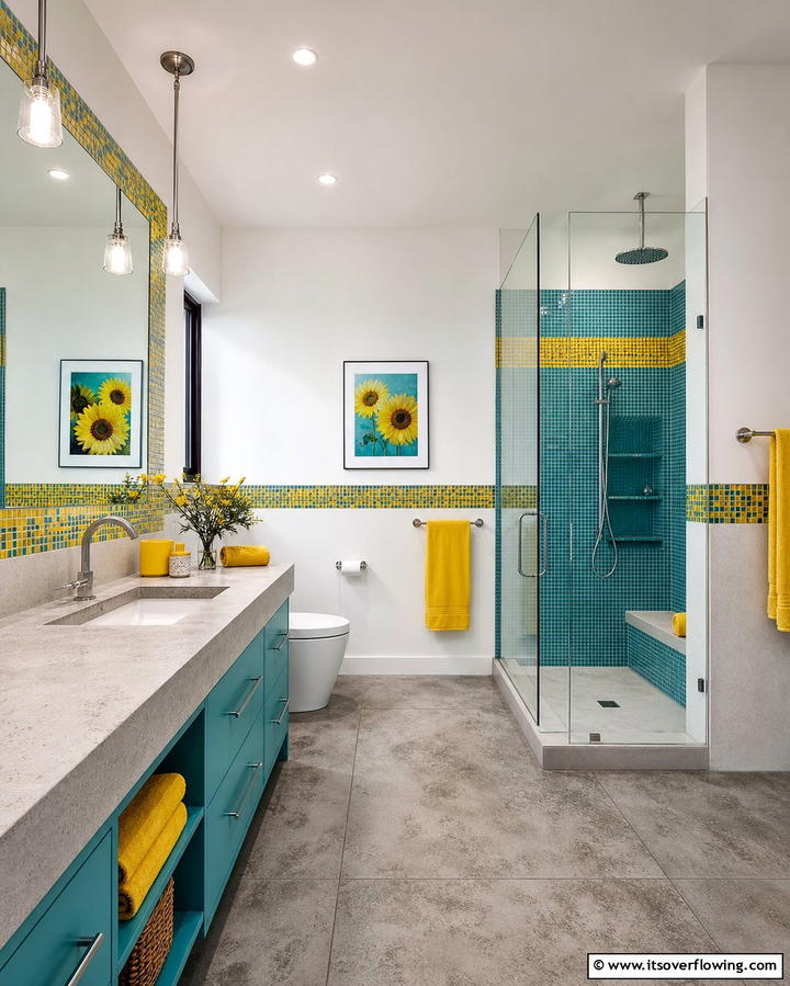 Bold Color Palettes - 25 Mexican Bathroom Ideas for a Vibrant and Cultural Space