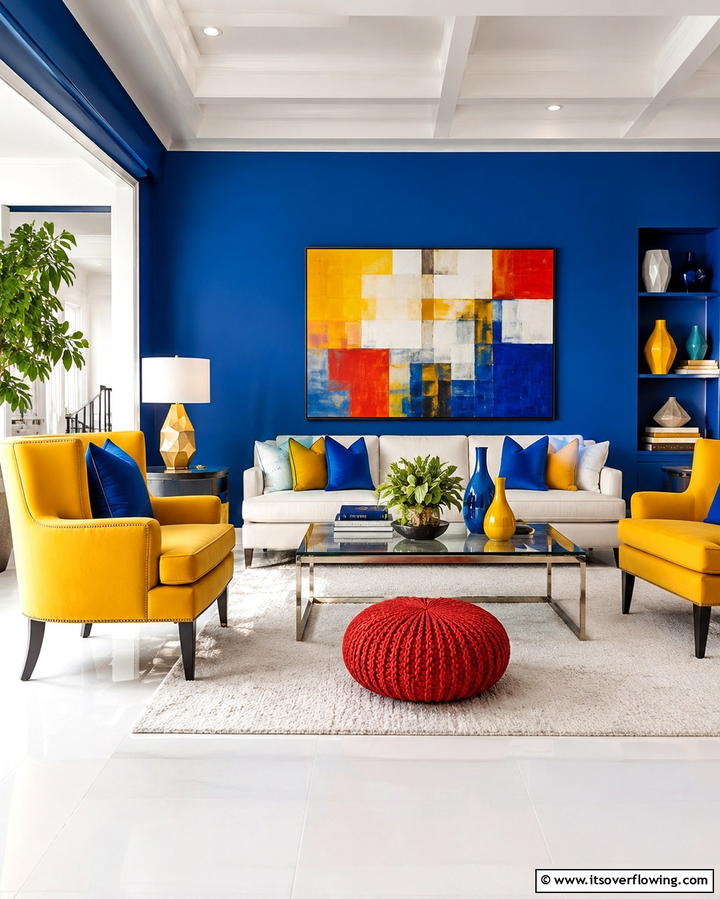 Bold Color Statements - 30 Great Room Ideas to Elevate Open-Concept Living
