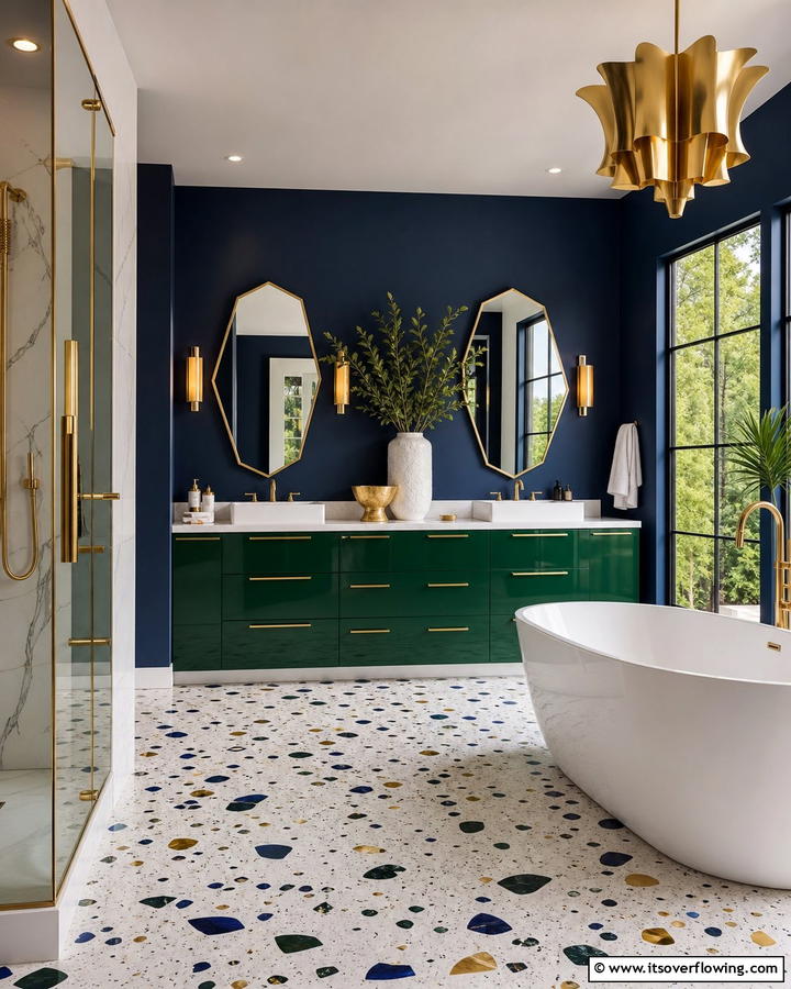 Bold Color Statements - 21 Primary Bathroom Design Ideas for Modern Homes