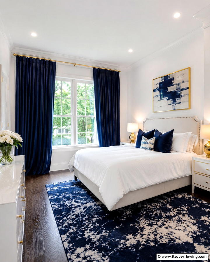 Bold Colored Curtains for a Statement Look - 25 Elegant Bedroom Curtain Ideas to Enhance Your Decor