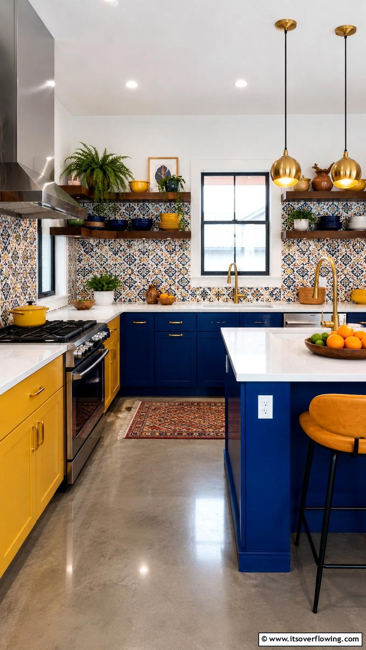 Bold Colorful Accents - 30 Eclectic Kitchen Ideas for Bold Design Lovers