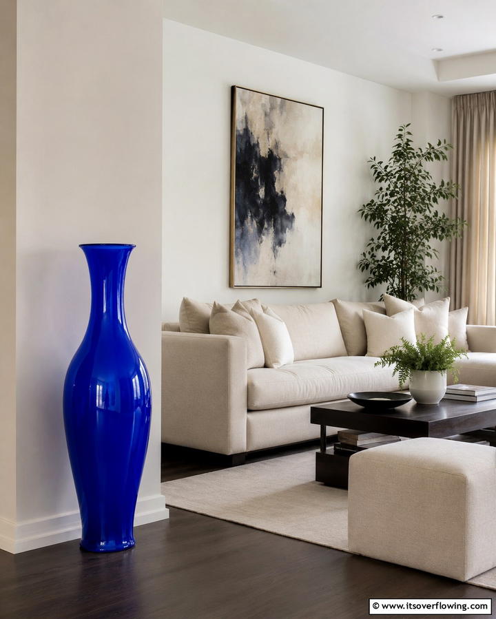 Bold Colors for a Pop of Energy - 25 Large Floor Vase Decoration Ideas for Stunning Interiors