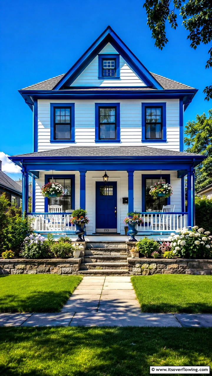 Bold Contrasting Trim - 30 Exterior Window Trim Ideas to Enhance Curb Appeal