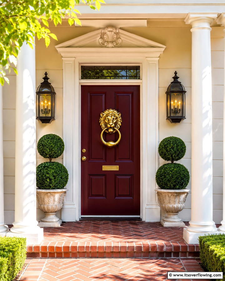 Bold Door Knockers - 30 Small Front Porch Ideas to Boost Curb Appeal