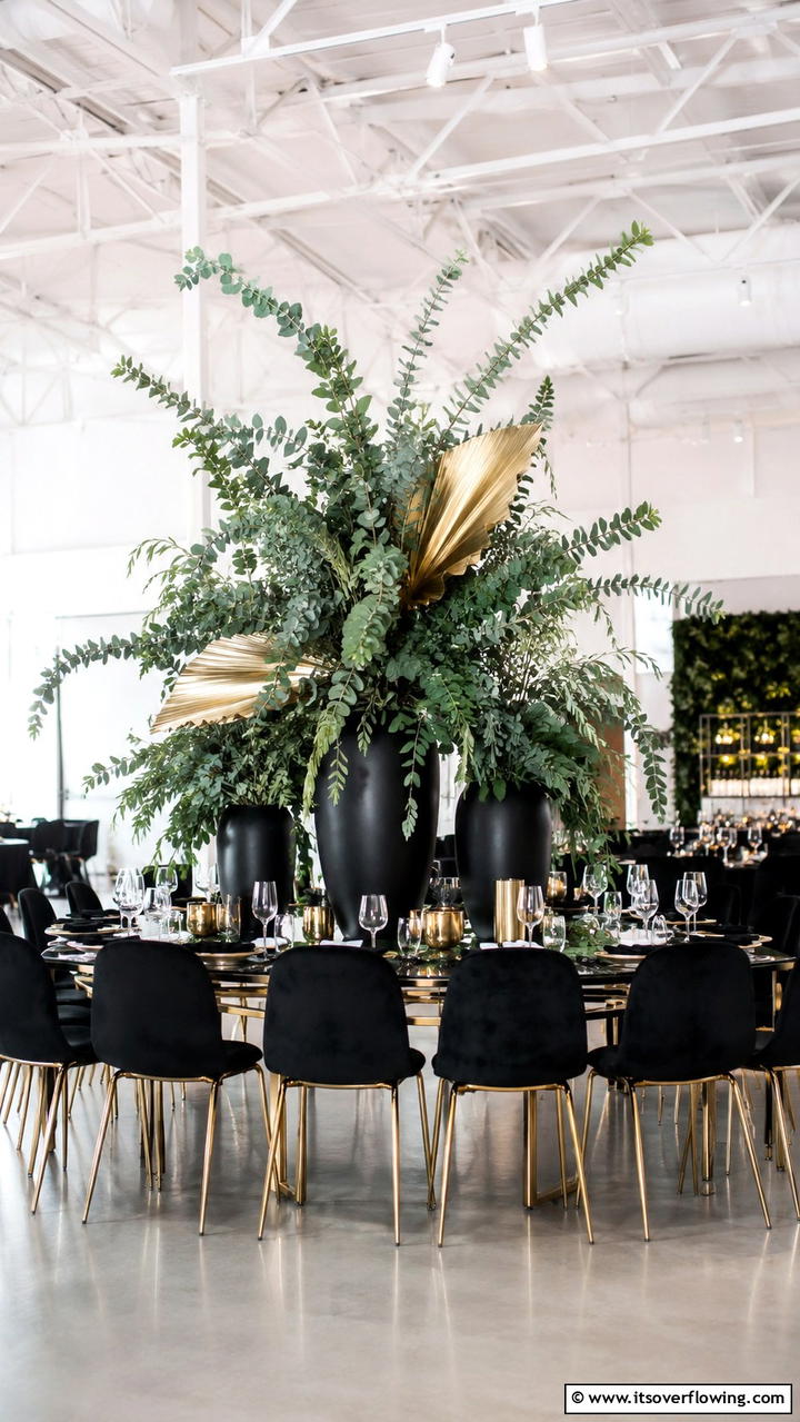 Bold Eucalyptus Statement - 30 Eucalyptus Wedding Centerpieces for Natural Elegance