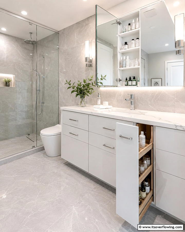Bold Floor Patterns - 25 Hall Bathroom Ideas for Small and Functional Spaces