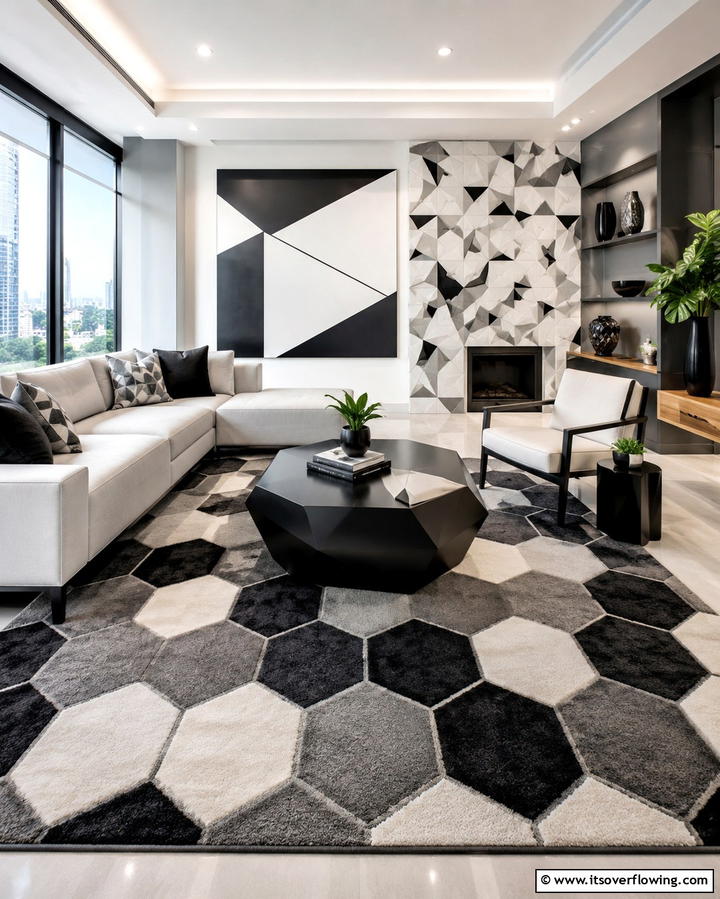 Bold Geometric Patterns - 20 Metro Style Interior Design Ideas for Urban Living