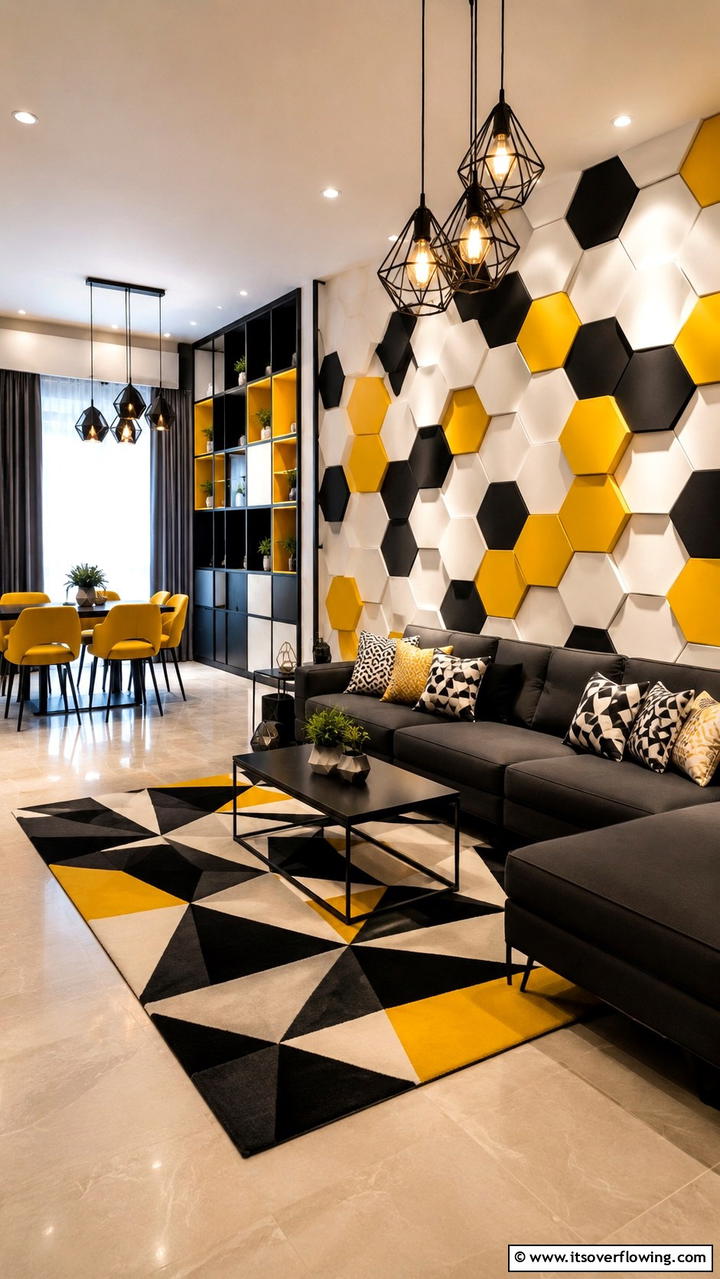 Bold Geometric Patterns - 30 Condo Interior Design Ideas for Urban Living