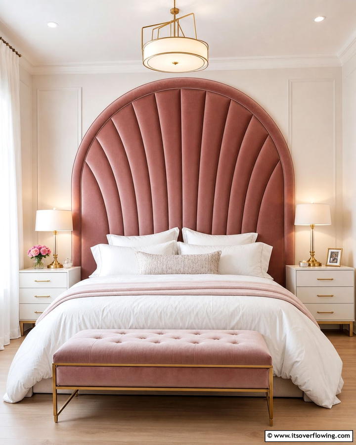 Bold Headboard for a Statement Look - 25 Bedroom Ideas for Women to Reflect Personal Style