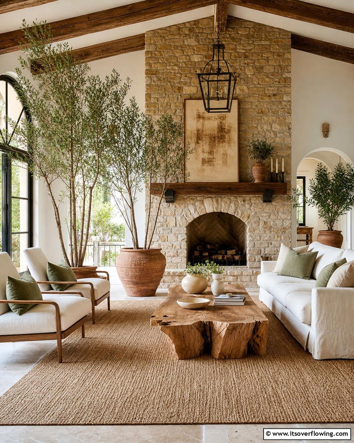 Bold Natural Accents - 30 Tuscan Interior Design Ideas for Earthy Mediterranean Style