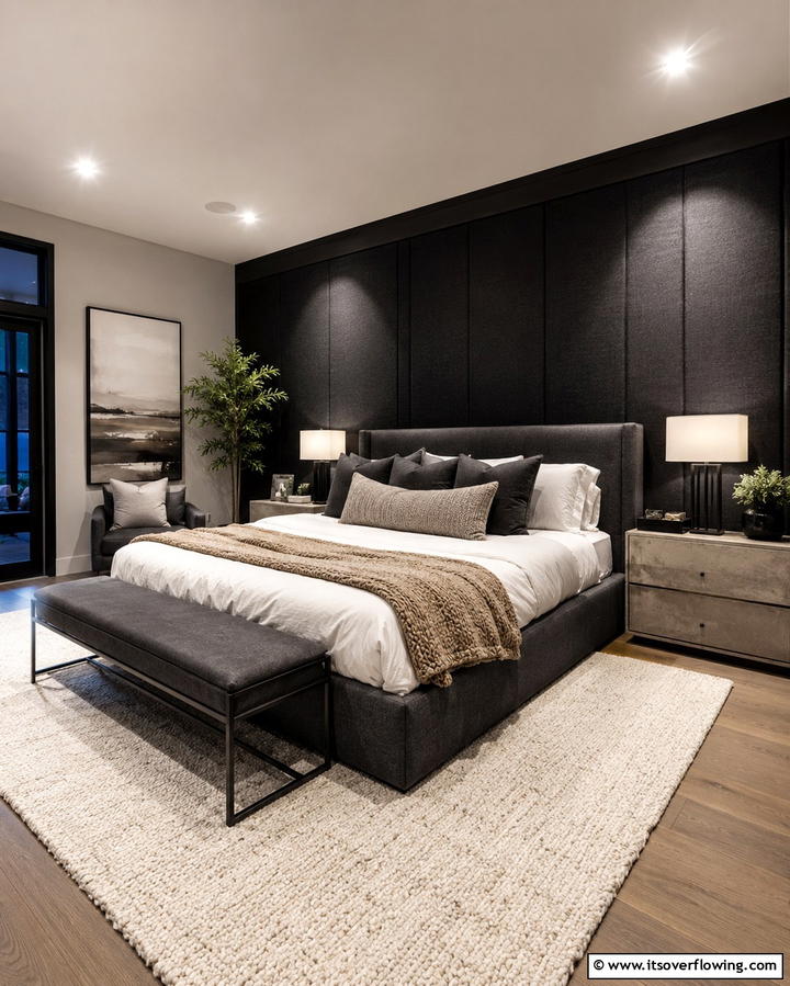 Bold Neutral Tones - 30 Relaxing Bedroom Ideas for a Serene Sleep Sanctuary