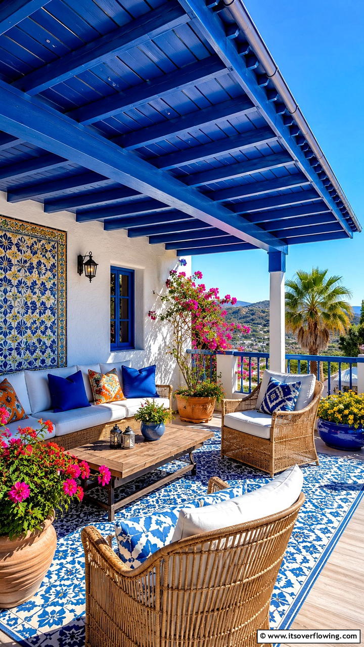 Bold Painted Roof - 30 Deck Roof Ideas for Shaded Outdoor Living