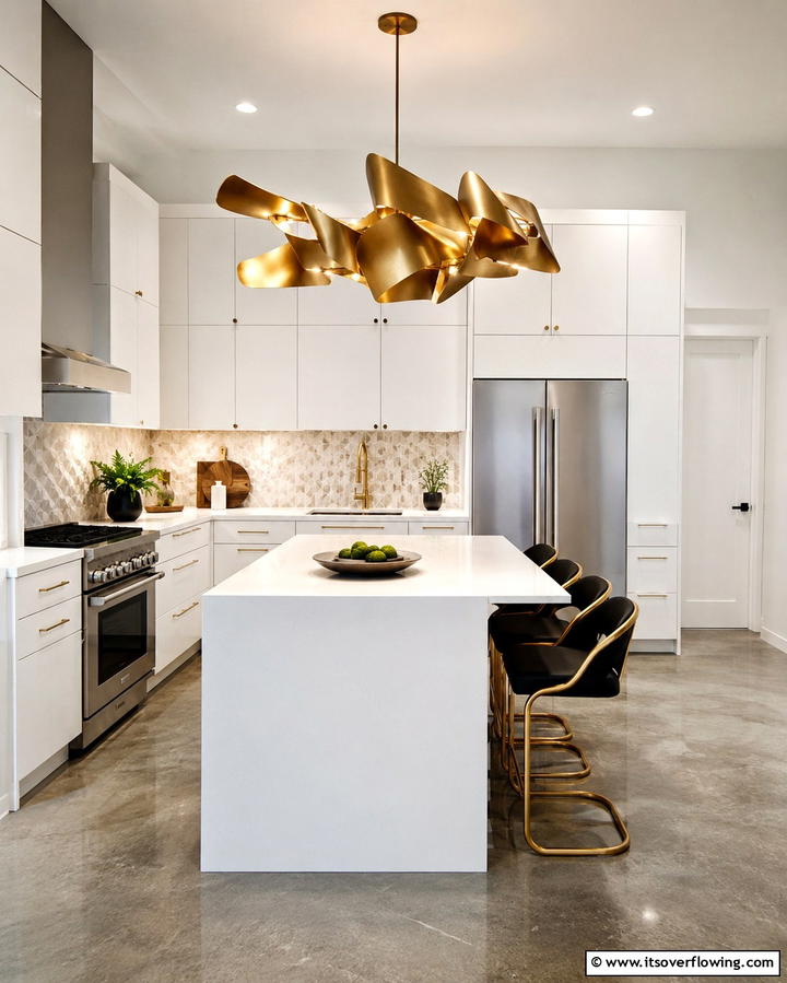 Bold Sculptural Fixtures - 30 Small Kitchen Lighting Ideas to Brighten Compact Spaces