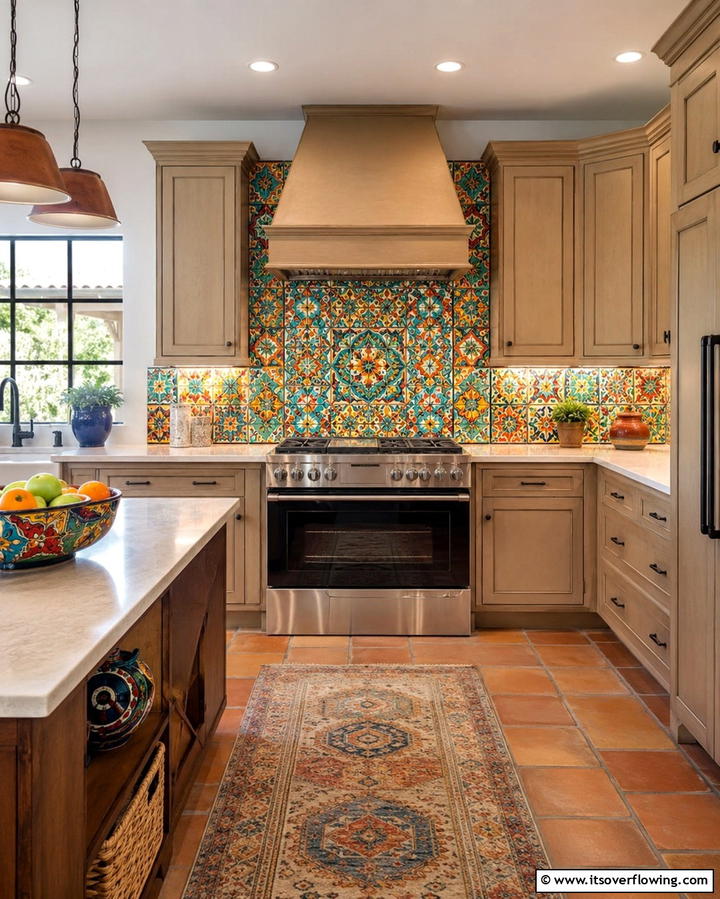 Bold Southwestern Rugs - 25 Southwestern Kitchen Ideas for a Warm Appeal