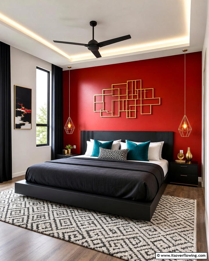 Bold Statement Colors - 21 Bedroom Paint Colors to Create Your Dream Sleep Sanctuary