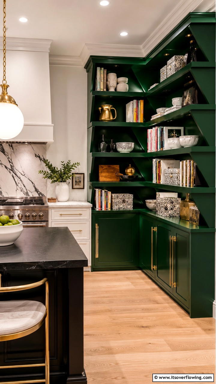 Bold Statement Corner Pantry Design - 30 Corner Pantry Ideas to Maximize Kitchen Storage