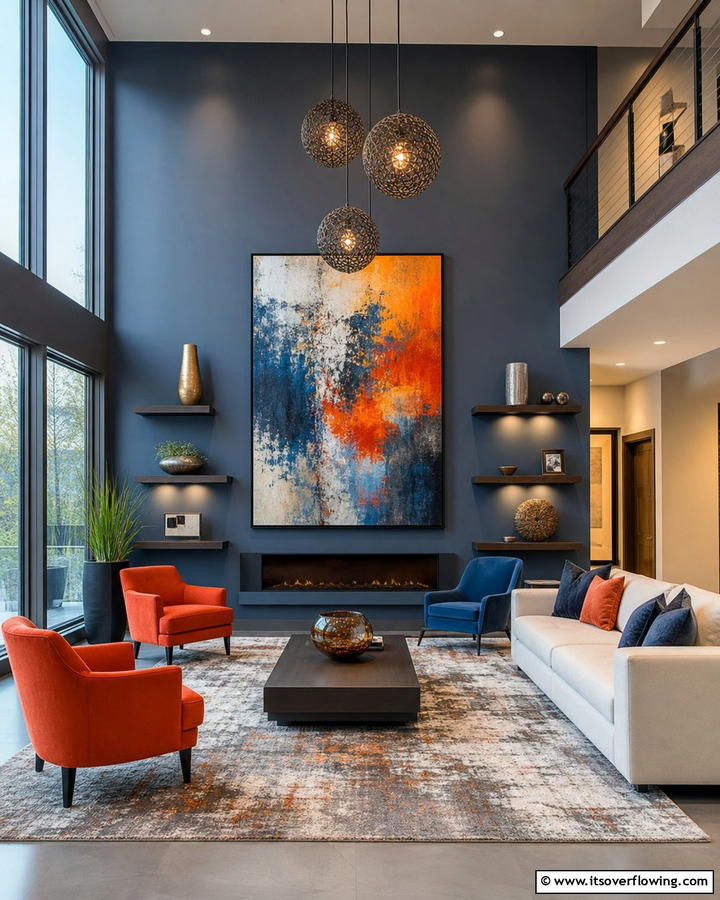 Bold Statement Dynamic Blue gray Walls - 21 Blue-Gray Paint Colors for Sophisticated Interiors