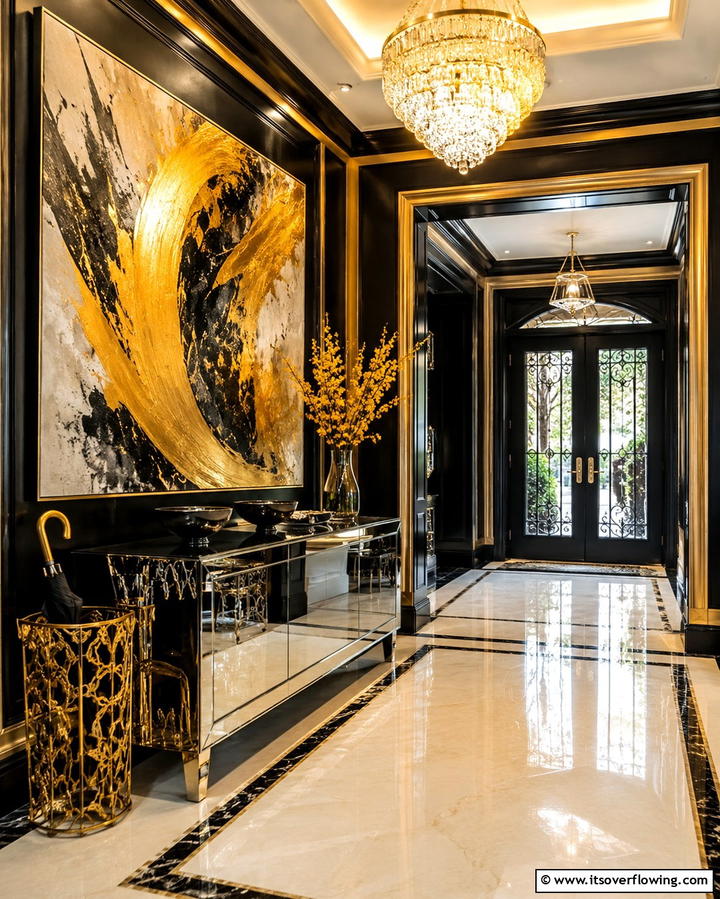 Bold Statement Entryway - 30 2000s Room Ideas for Nostalgic Y2K Vibes