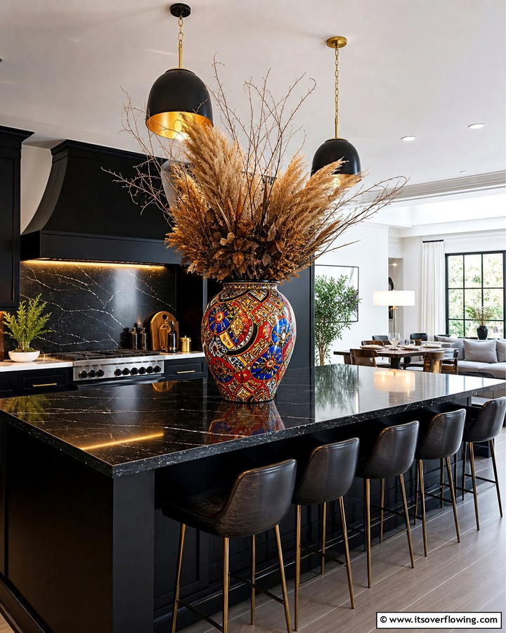 Bold Statement Vase - 20 Kitchen Island Centerpiece Ideas for a Stunning Look