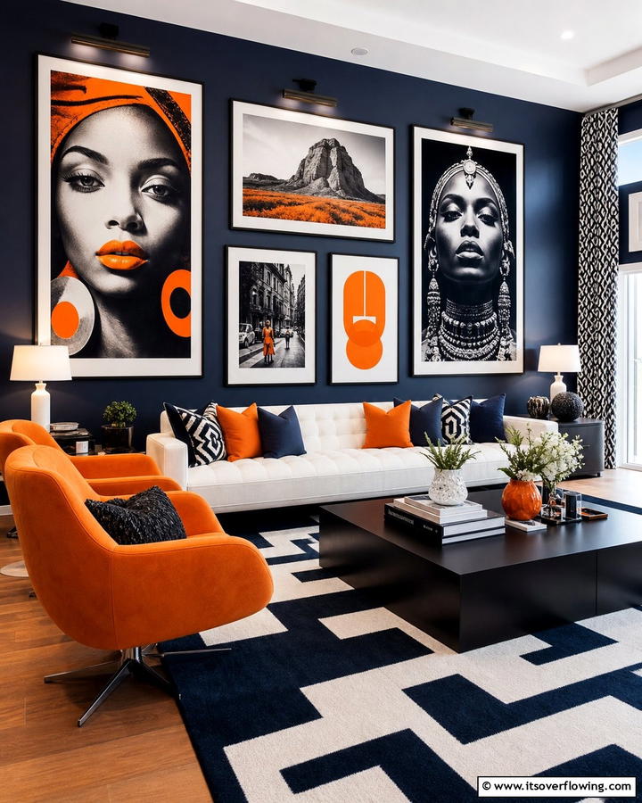 Bold Statement Wall - 21 Media Wall Ideas to Elevate Your Entertainment Zone