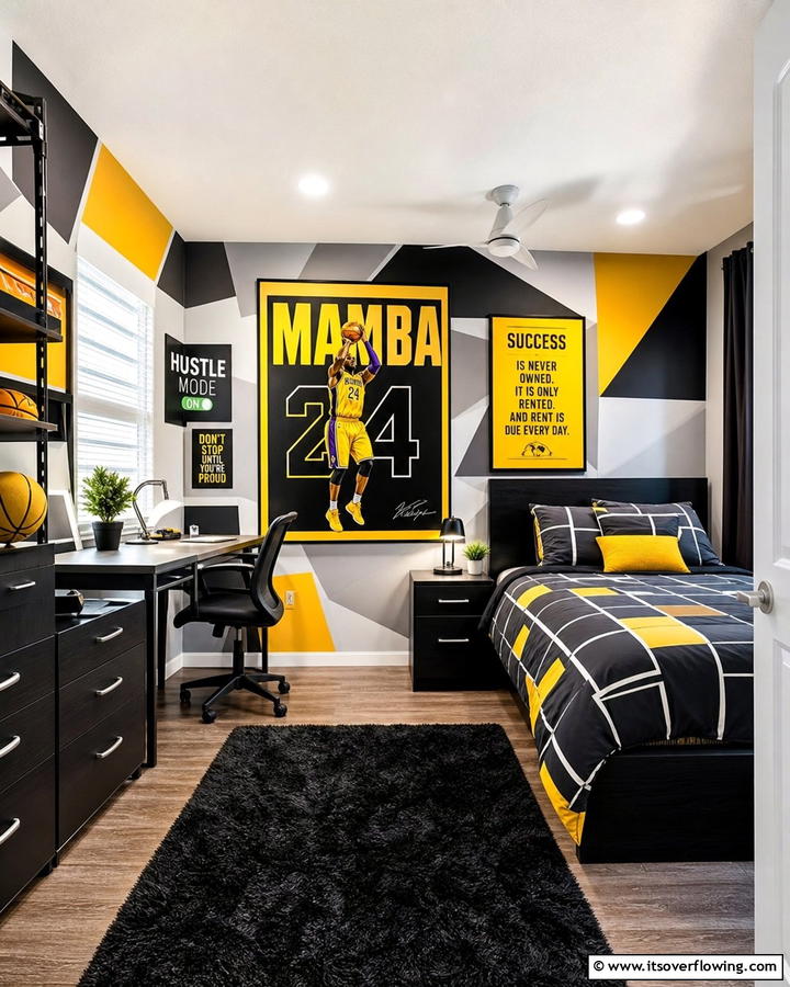 Bold Wall Art - 25 Boys Dorm Room Ideas for Stylish Spaces