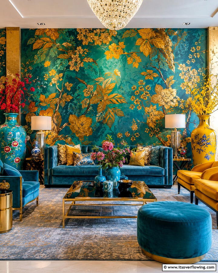 Bold Wallpaper Choices - 25 Maximalist Decor Ideas for Bold and Eclectic Homes